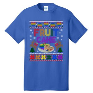 Fruit Cake Funny Ugly Christmas Lgbt Cool Gift Tall T-Shirt