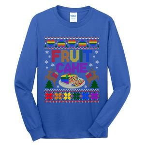 Fruit Cake Funny Ugly Christmas Lgbt Cool Gift Tall Long Sleeve T-Shirt