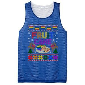 Fruit Cake Funny Ugly Christmas Lgbt Cool Gift Mesh Reversible Basketball Jersey Tank