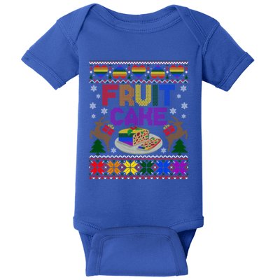 Fruit Cake Funny Ugly Christmas Lgbt Cool Gift Baby Bodysuit