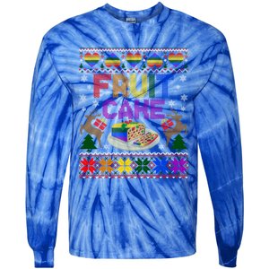 Fruit Cake Funny Ugly Christmas Lgbt Cool Gift Tie-Dye Long Sleeve Shirt