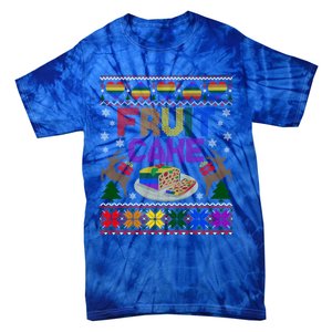 Fruit Cake Funny Ugly Christmas Lgbt Cool Gift Tie-Dye T-Shirt