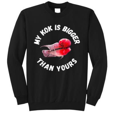 Flowerhorn Cichlid Funny Design Tall Sweatshirt