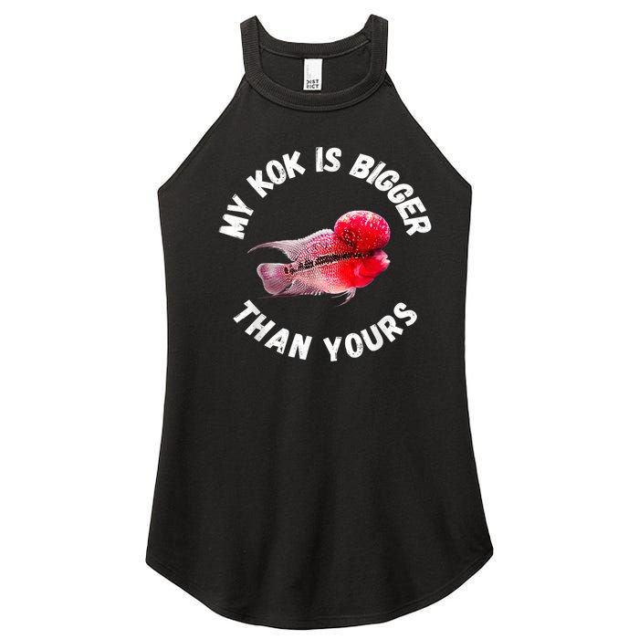 Flowerhorn Cichlid Funny Design Women's Perfect Tri Rocker Tank