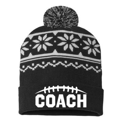 Football Coach USA-Made Snowflake Beanie