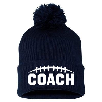 Football Coach Pom Pom 12in Knit Beanie