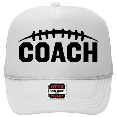 Football Coach High Crown Mesh Back Trucker Hat