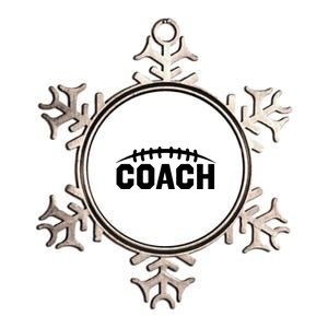 Football Coach Metallic Star Ornament