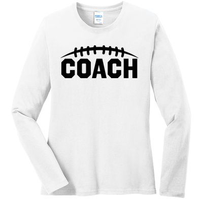 Football Coach Ladies Long Sleeve Shirt