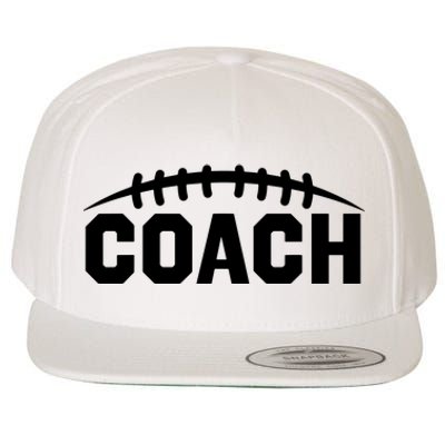 Football Coach Wool Snapback Cap