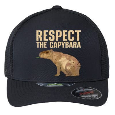 Funny Capybara For Women Cavy Rodent Capybara Lover Flexfit Unipanel Trucker Cap