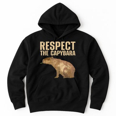 Funny Capybara For Women Cavy Rodent Capybara Lover Hoodie