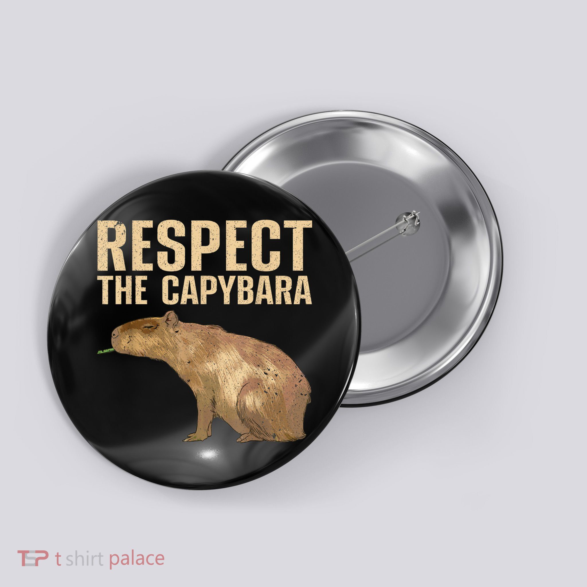 Funny Capybara For Women Cavy Rodent Capybara Lover Button