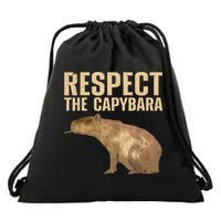 Funny Capybara For Women Cavy Rodent Capybara Lover Drawstring Bag