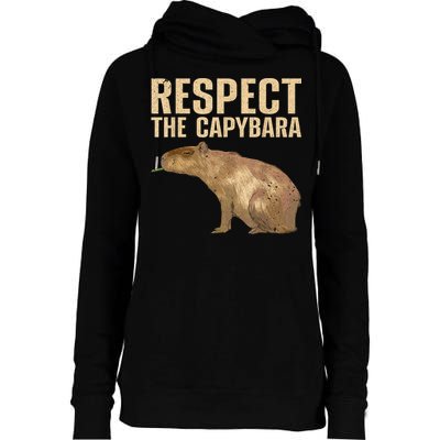 Funny Capybara For Women Cavy Rodent Capybara Lover Womens Funnel Neck Pullover Hood