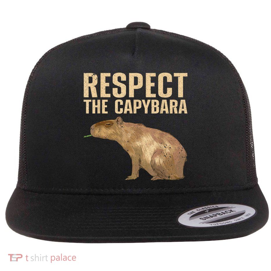 Funny Capybara For Women Cavy Rodent Capybara Lover Flatbill Hat