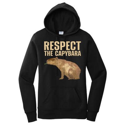 Funny Capybara For Women Cavy Rodent Capybara Lover Women's Pullover Hoodie