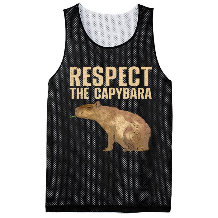 Funny Capybara For Women Cavy Rodent Capybara Lover Mesh Reversible Basketball Jersey Tank