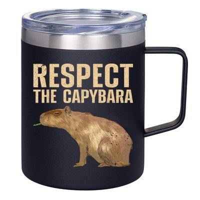 Funny Capybara For Women Cavy Rodent Capybara Lover 12oz Stainless Steel Coffee Mug