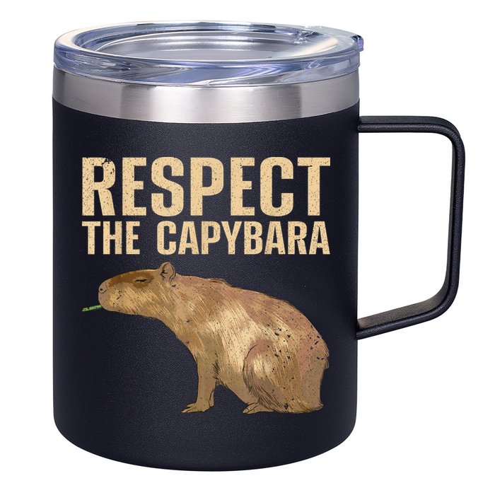 Funny Capybara For Women Cavy Rodent Capybara Lover 12oz Stainless Steel Coffee Mug