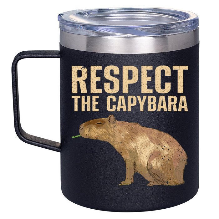 Funny Capybara For Women Cavy Rodent Capybara Lover 12oz Stainless Steel Coffee Mug