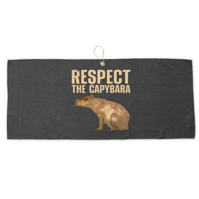 Funny Capybara For Women Cavy Rodent Capybara Lover Large Microfiber Waffle Golf Towel