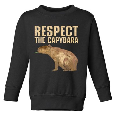 Funny Capybara For Women Cavy Rodent Capybara Lover Toddler Sweatshirt
