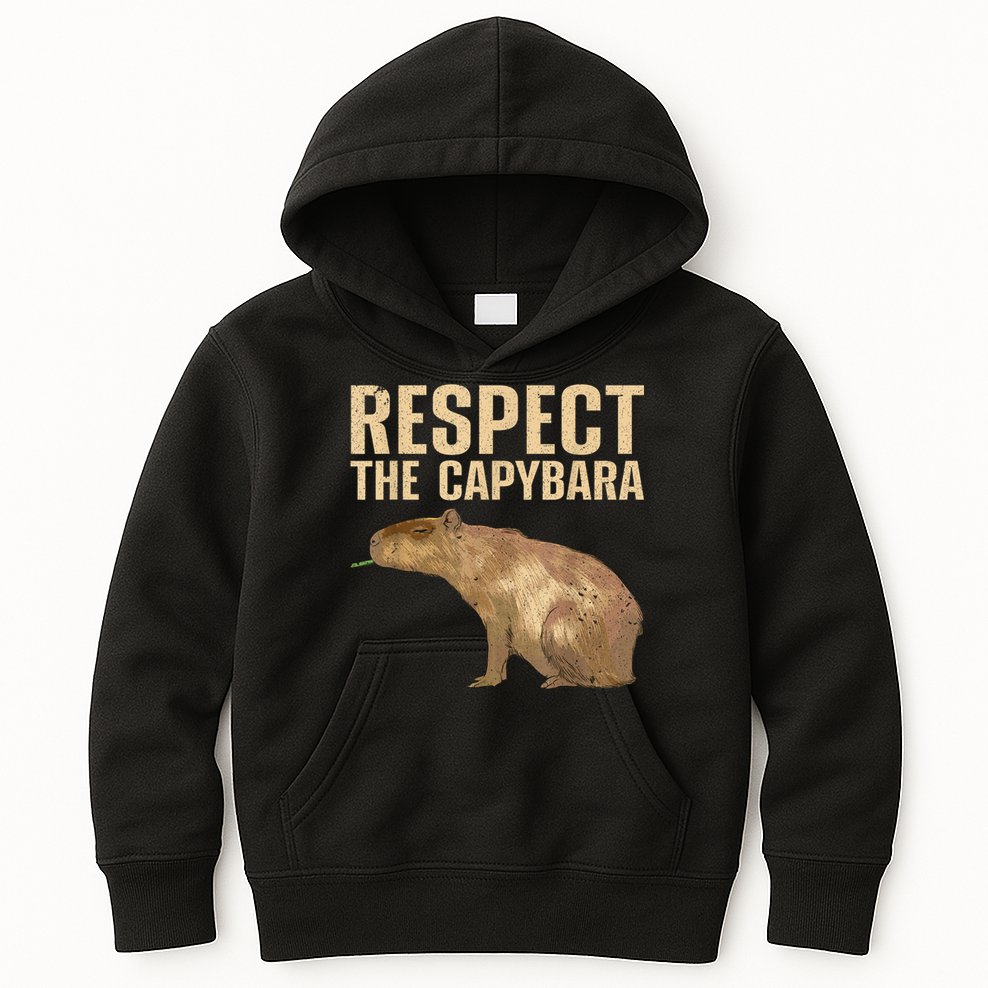 Funny Capybara For Women Cavy Rodent Capybara Lover Kids Hoodie
