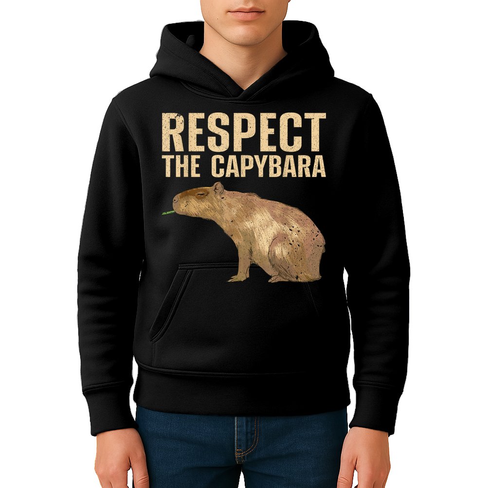 Funny Capybara For Women Cavy Rodent Capybara Lover Kids Hoodie