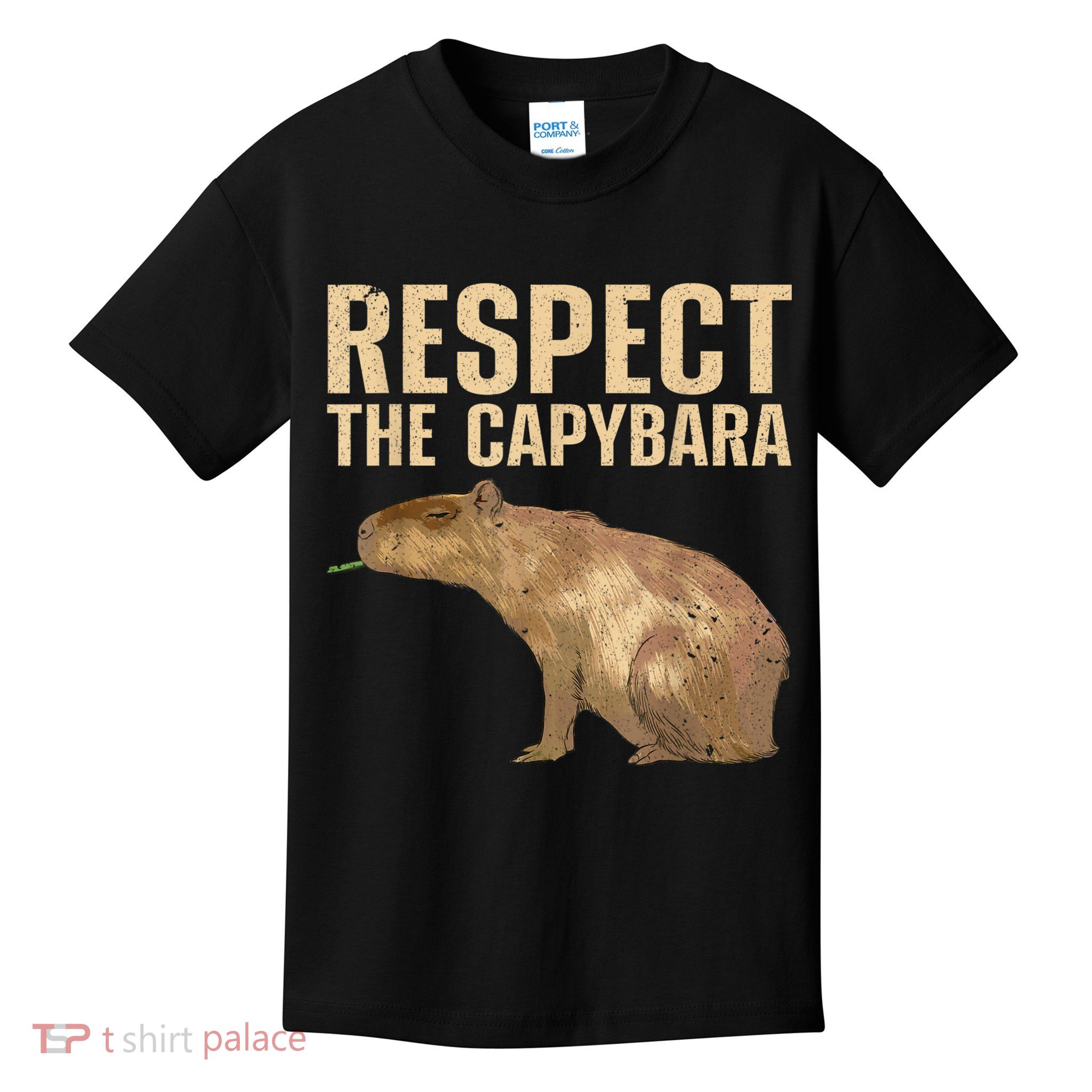 Funny Capybara For Women Cavy Rodent Capybara Lover Kids T-Shirt