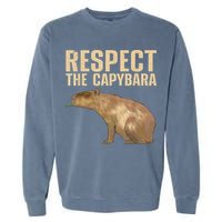 Funny Capybara For Women Cavy Rodent Capybara Lover Garment-Dyed Sweatshirt