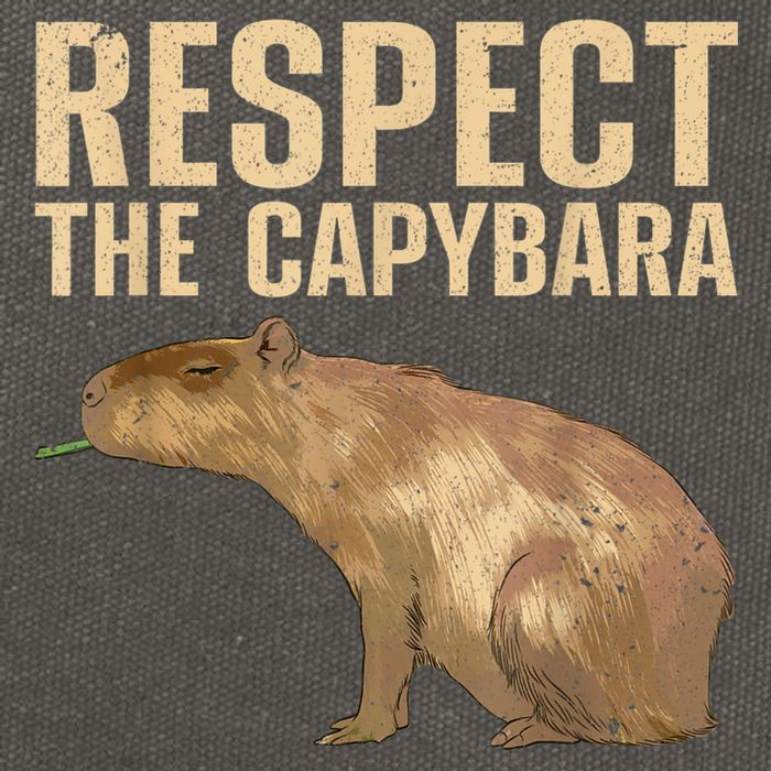 Funny Capybara For Women Cavy Rodent Capybara Lover Cotton Canvas Backpack