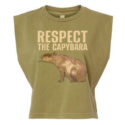 Funny Capybara For Women Cavy Rodent Capybara Lover Garment-Dyed Women's Muscle Tee