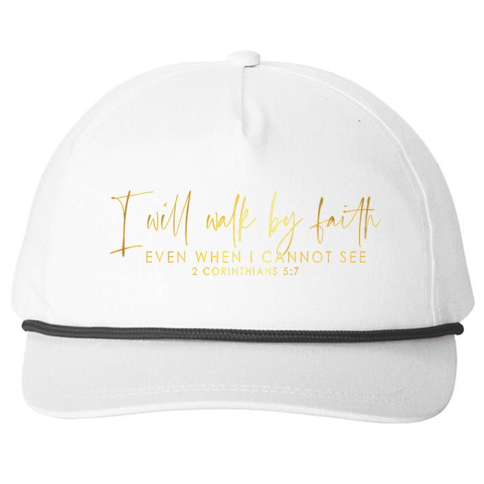 Faith Christian Snapback Five-Panel Rope Hat