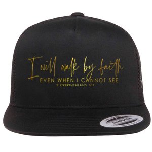 Faith Christian Flat Bill Trucker Hat