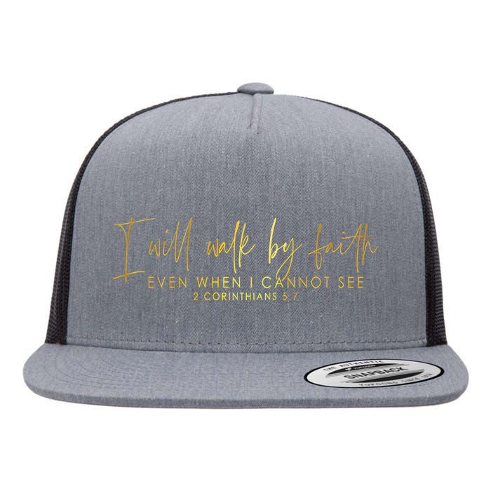 Faith Christian Flat Bill Trucker Hat