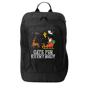 Funny Cats For Everybody Christmas Cat Funny Xmas Santa Gift City Backpack