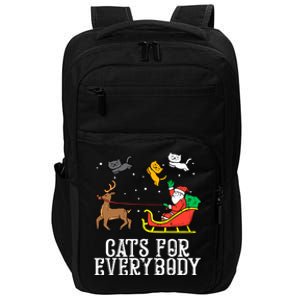 Funny Cats For Everybody Christmas Cat Funny Xmas Santa Gift Impact Tech Backpack