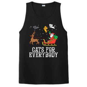 Funny Cats For Everybody Christmas Cat Funny Xmas Santa Gift PosiCharge Competitor Tank