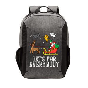 Funny Cats For Everybody Christmas Cat Funny Xmas Santa Gift Vector Backpack