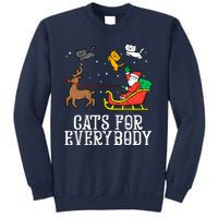 Funny Cats For Everybody Christmas Cat Funny Xmas Santa Gift Sweatshirt