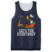 Funny Cats For Everybody Christmas Cat Funny Xmas Santa Gift Mesh Reversible Basketball Jersey Tank