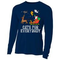 Funny Cats For Everybody Christmas Cat Funny Xmas Santa Gift Cooling Performance Long Sleeve Crew