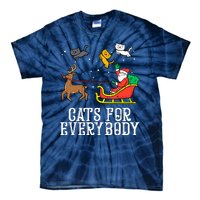 Funny Cats For Everybody Christmas Cat Funny Xmas Santa Gift Tie-Dye T-Shirt