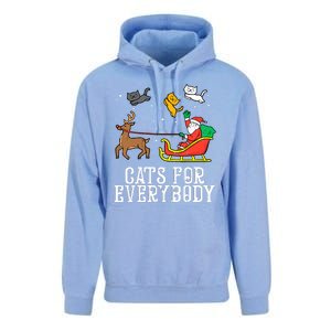 Funny Cats For Everybody Christmas Cat Funny Xmas Santa Gift Unisex Surf Hoodie