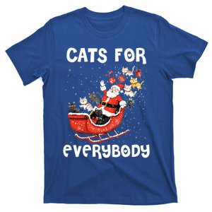 Funny Cats For Everybody Christmas Cat Funny Xmas Santa Meaningful Gift T-Shirt