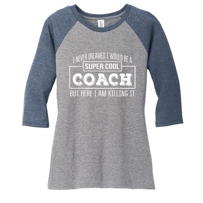 Funny Coach Funny Thank You Gift Women's Tri-Blend 3/4-Sleeve Raglan Shirt