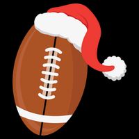 Football Christmas Funny Santa Hat Xmas Sports Holiday Womens Tank Top