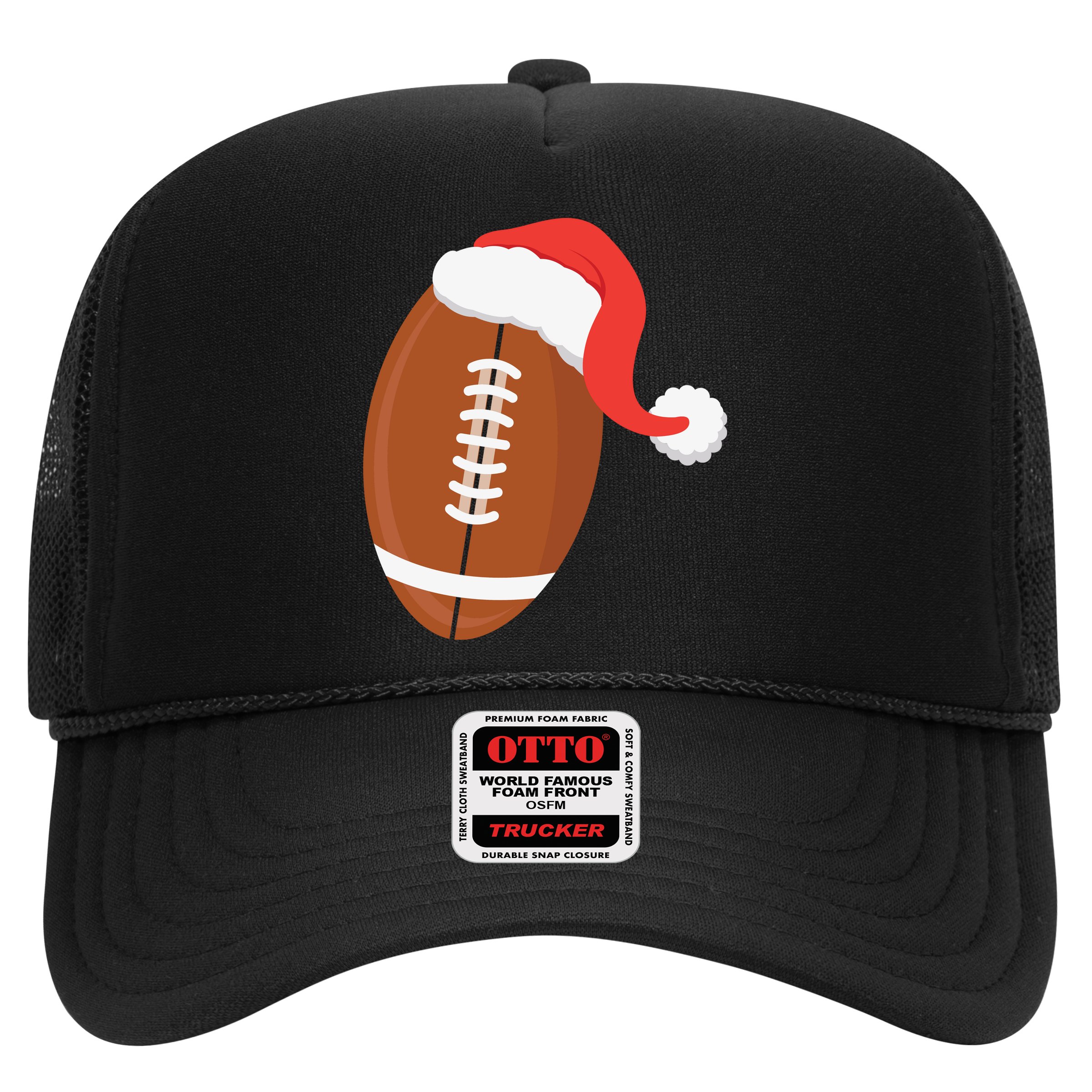 Football Christmas Funny Santa Hat Xmas Sports Holiday Hat