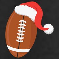Football Christmas Funny Santa Hat Xmas Sports Holiday Hat